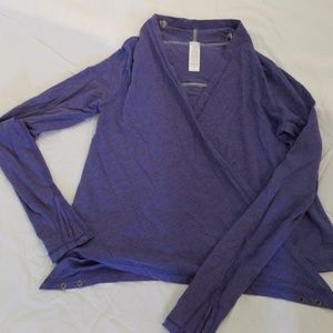 Ivivva purple wrap around light jacket